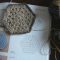リネン糸で編んだコースター